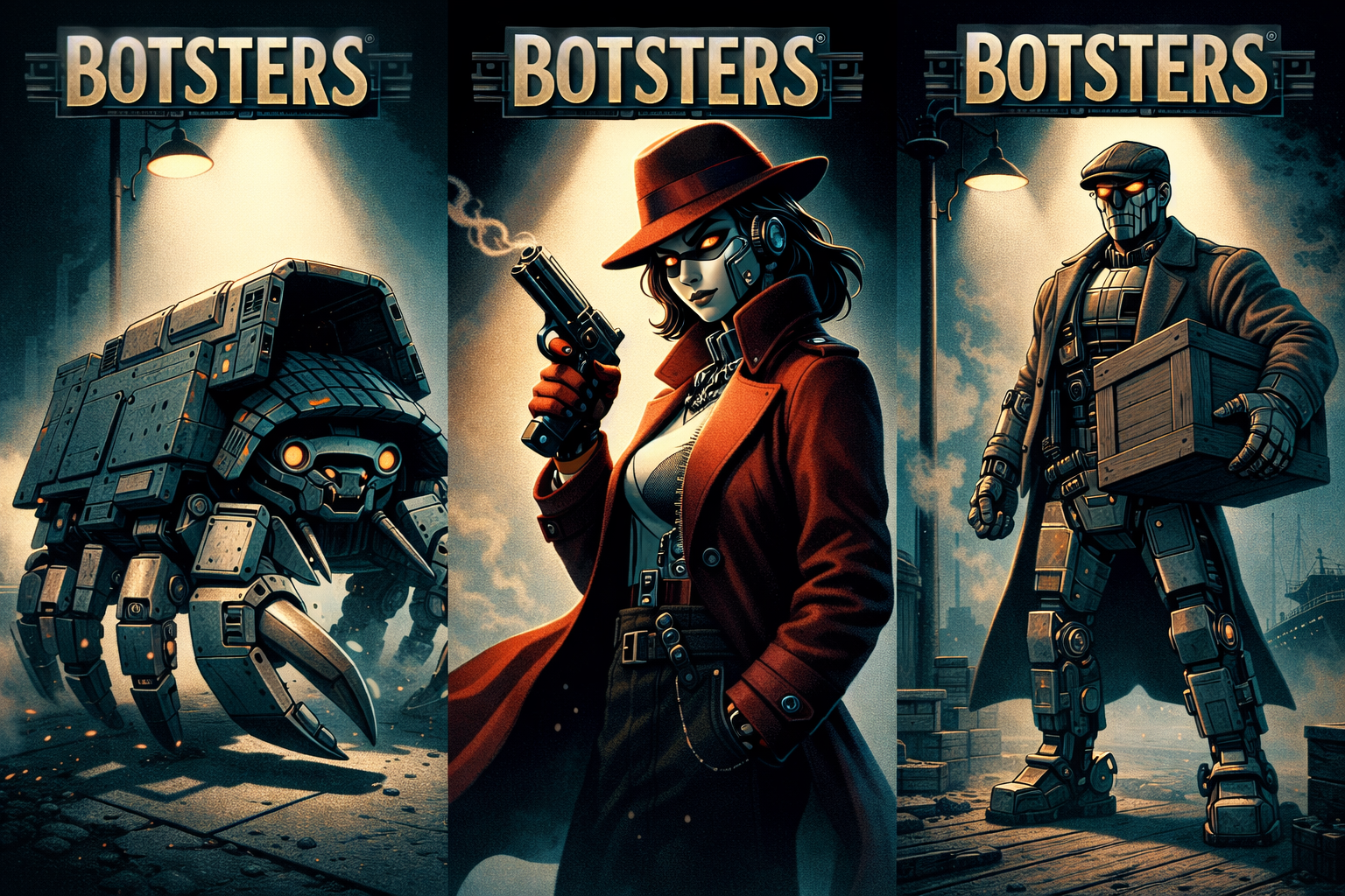 Botsters — noir-style robot agents